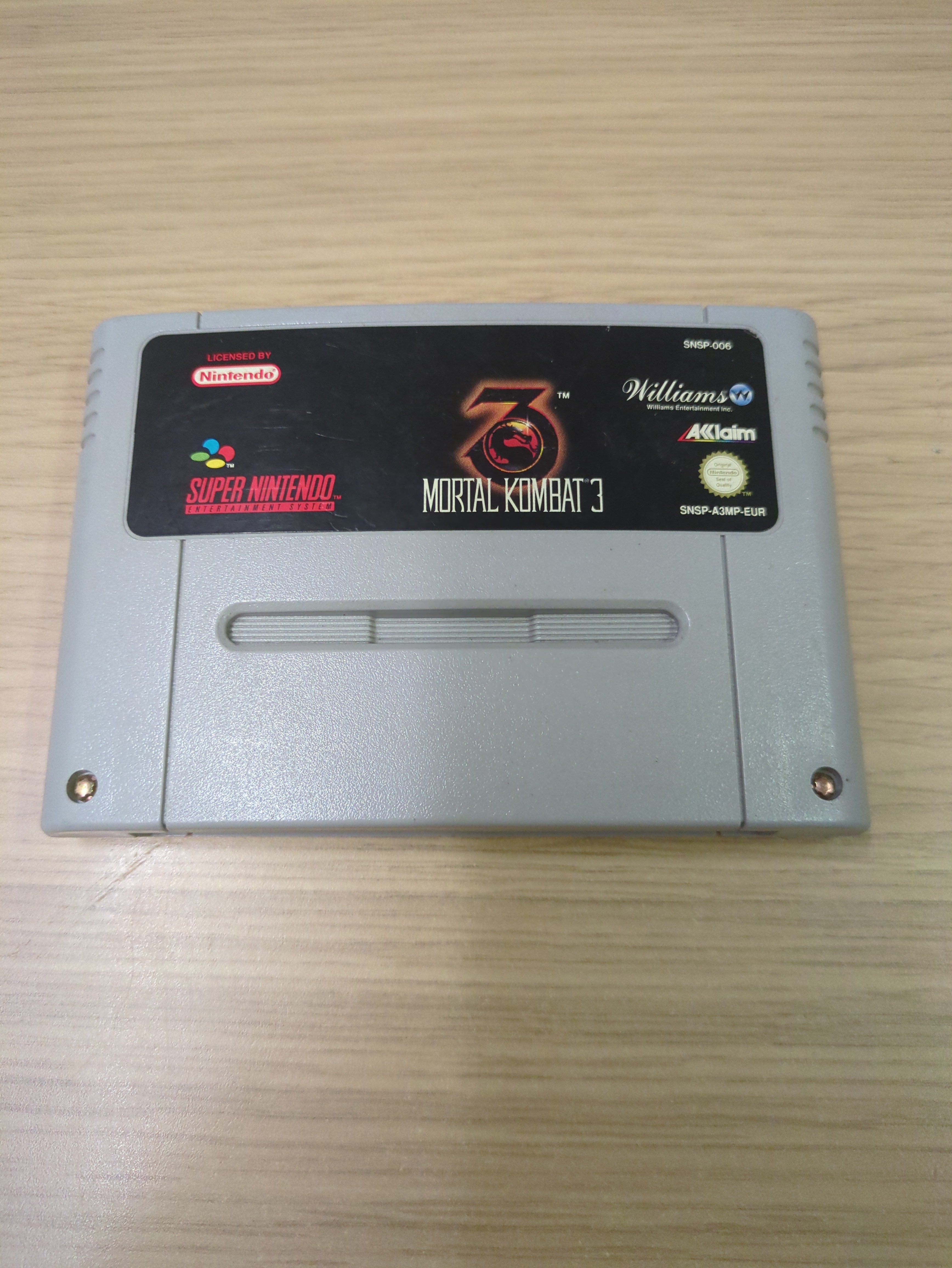 Mortal Kombat 3 Super Nintendo SNES game Cart Only Mortal Kombat 3 Super Nintendo SNES game Cart Only